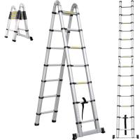 Лестница телескопическая 2-x секционная алюмюминиевая 2x7 ступеней STARTUL ST9733-044