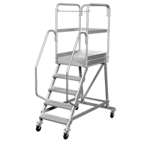 Передвижная лестница-подмости с платформой 5 ступеней NV5511 Новая высота 5511105