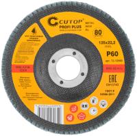 P60 125х22.2 мм  Круг профес. лепестковый циркониевый Cutop Profi Plus 72-12560