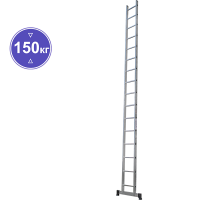 Лестница алюминиевая односекционная  16 ступеней NV1210 Новая высота 1210116