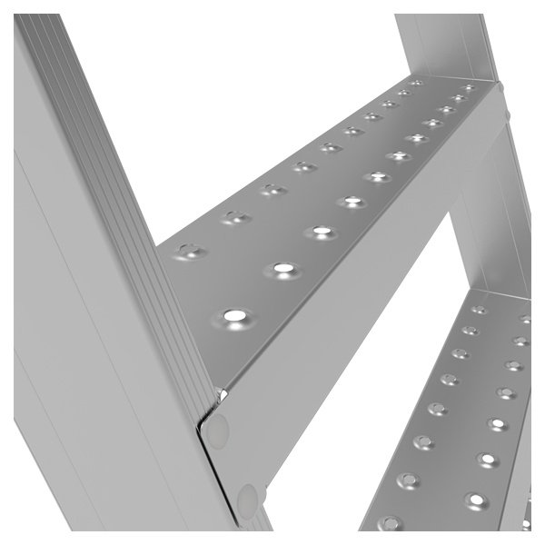 Передвижная профессиональная складная лестница-стремянка с площадкой NV354 Новая высота 3540106