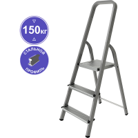 Стремянка стальная  3 ступени NV 1150 Новая высота 1150103