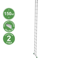 Лестница алюминиевая односекционная 17 ступеней NV 2210 Новая высота 2210117