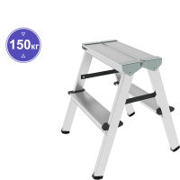 Стремянка алюминиевая двухсторонняя 2x2 ступени NV 112 Новая высота 1120202