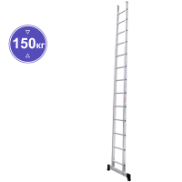 Лестница алюминиевая односекционная  13 ступеней NV1210 Новая высота 1210113