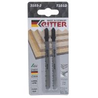 Пилки для лобзиков по дереву 100/75мм прямой чистый рез (2 шт.) ГЕРМАНИЯ Ritter 3103-2