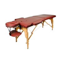 Массажный стол Atlas Sport складной 2-с 60 см деревянный + сумка в подарок (бежевый)