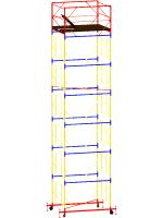 Вышка тура ВСР-6 стальная 1+6 высота до помоста 7.7 м площадка 1.6x2.0 м