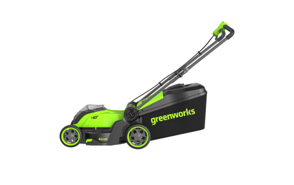 Газонокосилка аккумуляторная Greenworks GD40LM411K5 41см 40В (в комплекте АКБ 5А/ч + ЗУ)