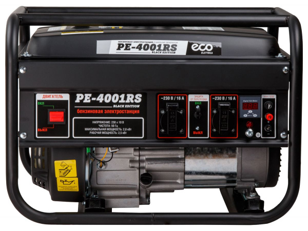 Электростанция генератор бензиновый ECO PE-4001RS "Black Edition"