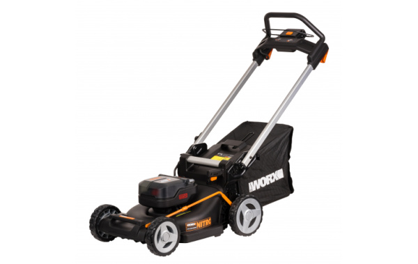 Газонокосилка аккумуляторная самоходная WORX WG748E 40В (20Вх2) 46см 4Ачх2 ЗУ 2Ах2