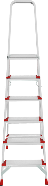 Стремянка профессиональная алюминиевая 6 ступеней площадка 350х260 мм  NV3137 Новая высота 3137106