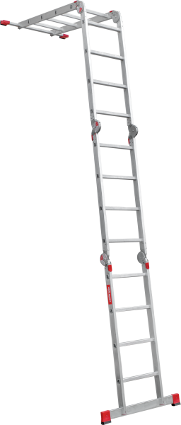 Лестница-трансформер профессиональная 4х4 ступени ширина 400 мм NV3320 Новая высота 3320404