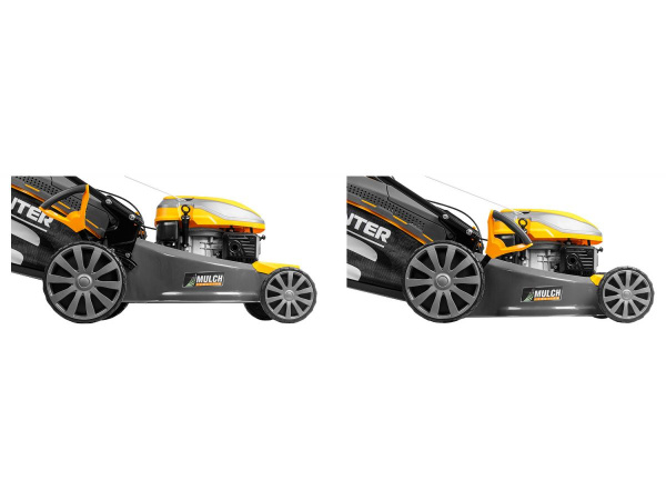 Газонокосилка бензиновая GUNTER LMB-480 SV самоходная (5.5 л.с., шир. 48 см, самоходная (вариатор), мульчир., стальн. корпус, травосборник 70 л)