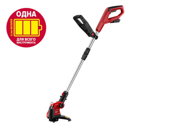 Триммер аккум. WORTEX TB 2518 ALL1 (18 В, телескоп.ручка, рег.угол  0-60°, полуавт.голова, 1,6мм*6м, без АКБ И ЗУ)