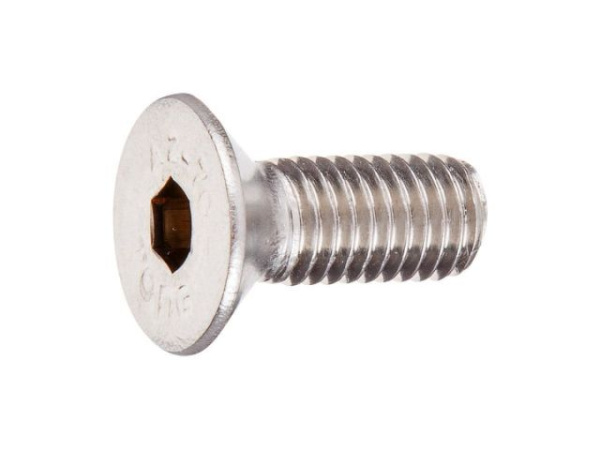 8x20 мм Винт с потай головкой и внутр. шест. нерж.сталь A2 DIN 7991 (100 шт.)