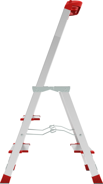 Стремянка профессиональная алюминиевая 3 ступени с большой площадкой и органайзером NV3138 Новая высота 3138103