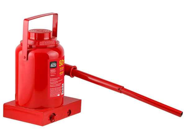 Домкрат гидравлический 50т бутылочный 255-405мм STARTUL AUTO (ST8018-50) (h min 255мм, h max 405мм)