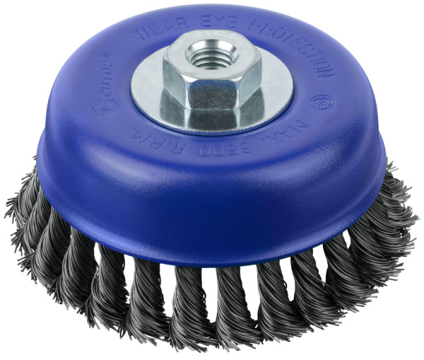 125 мм Щетка для УШМ «Чашка» жесткая Cutop Profi 82-900