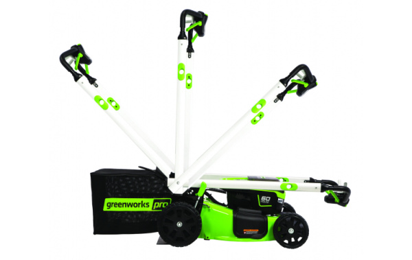 Газонокосилка аккумуляторная самоходная GD60LM51SP 51см 60В (в комплекте АКБ 5А/ч x 2 + ЗУ на 2 слота) Greenworks