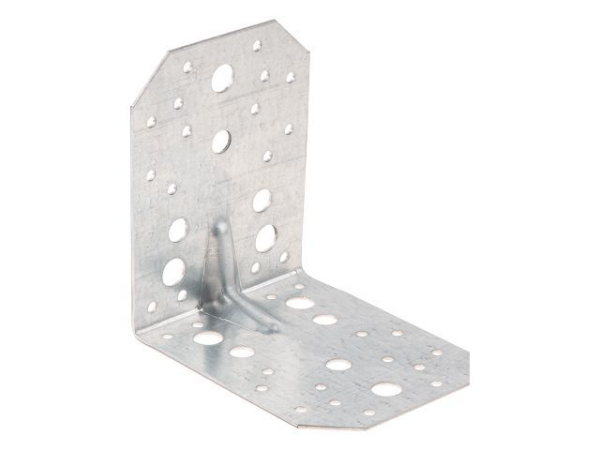 100х130х130 мм C 2,0 мм Уголок крепежный усиленный белый цинк (10 шт.)