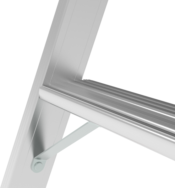 Стремянка индустриальная алюминиевая 5 развальцованных ступеней органайзер NV5115 Новая высота 5115105