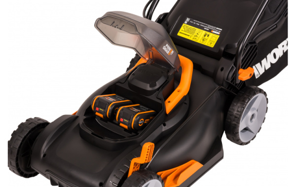 Газонокосилка аккумуляторная WORX WG743E 40В (2х20В) 40см 4Ач х 2 двойное ЗУ
