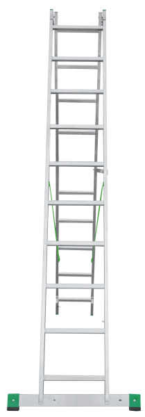 Лестница алюминиевая двухсекционная 2x10 ступеней NV2220 Новая высота 2220210