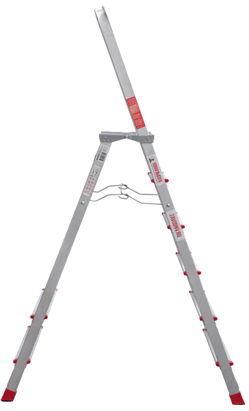 Стремянка профессиональная алюминиевая 6 ступеней с большой площадкой NV3130 Новая высота 3130106