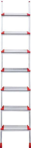 Лестница профессиональная алюминиевая односекционная 7 ступеней 130 мм NV3217 Новая высота 3217107