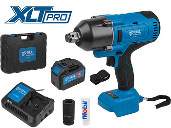 Аккумуляторный ударный гайковерт BULL SC 1801 в чем. XLTpro БЕСЩЕТ., 18 В, 1000 Н*м, 3/4", 1х6 А*ч, з/у 4 А 