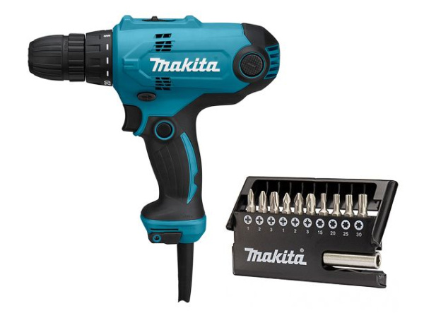 Дрель-шуруповерт MAKITA DF 0300 в кор. + набор бит 