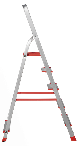 Стремянка профессиональная алюминиевая 5 ступеней 80/130 мм NV3112 Новая высота 3112105