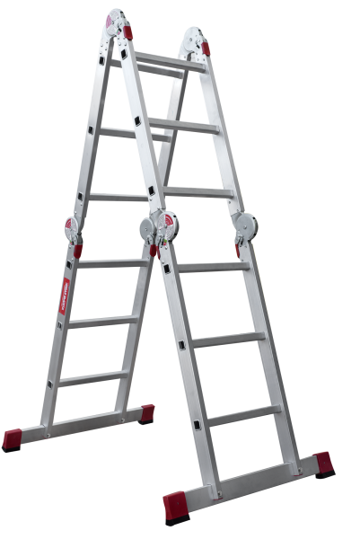 Лестница-трансформер профессиональная 4x3 ступеней с помостом ширина 400 мм NV3330 Новая высота 3330403