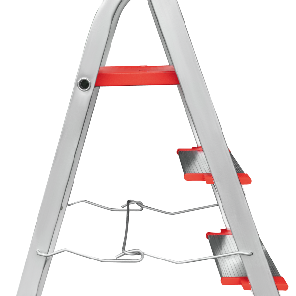 Стремянка профессиональная алюминиевая 3 ступени 130 мм металлические стяжки NV3119 Новая высота 3119103