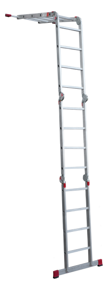 Лестница-трансформер профессиональная 4x4 ступеней с помостом ширина 500 мм NV3331 Новая высота 3331404