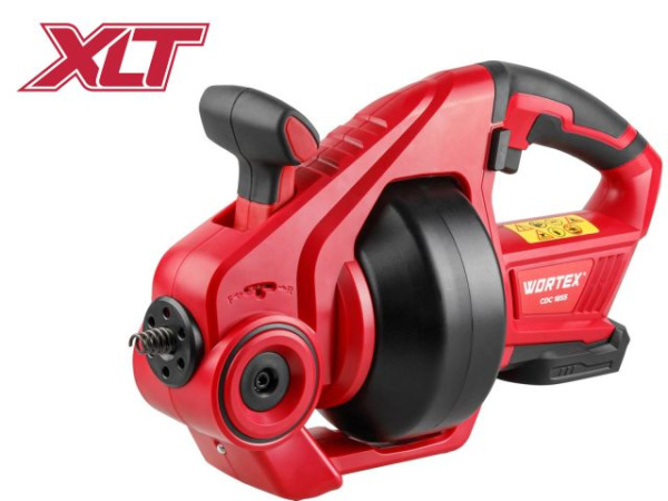 Аккумуляторная прочистная машина WORTEX CDC 1855 в кор. ALL1 XLT SOLO 0-550 об/мин, трос 7,6 м. 
