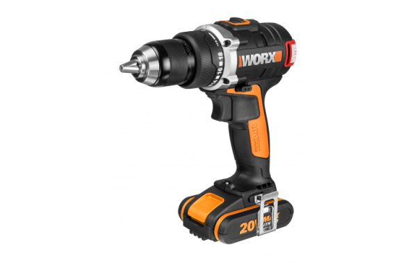 Аккумуляторный шуруповерт WORX BL WX175, 20В, бесщеточный,  2Ач х 2, кейс