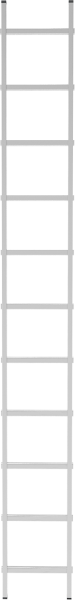 Лестница алюминиевая односекционная 11 ступеней NV 221 Новая высота 2210111