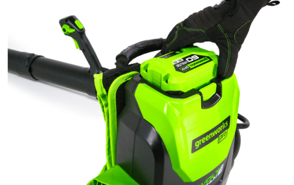 Воздуходув аккумуляторный ранцевый GD60BPB 60В Greenworks