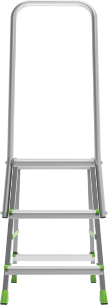 Стремянка алюминий-сталь 3 ступени c дугой безопасности 800 мм NV2136 Новая высота 2136103