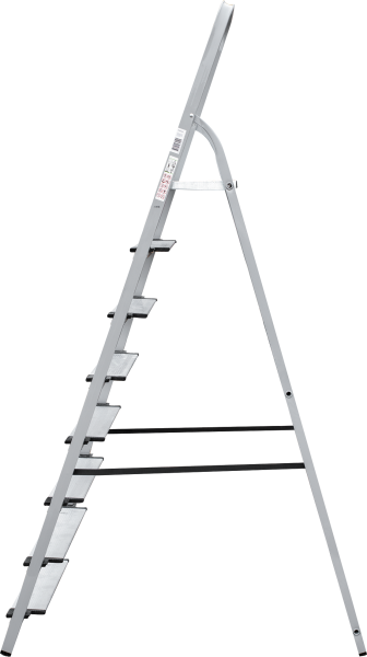 Стремянка алюминий-сталь 8 ступеней 130 мм NV1137 Новая высота 1137108