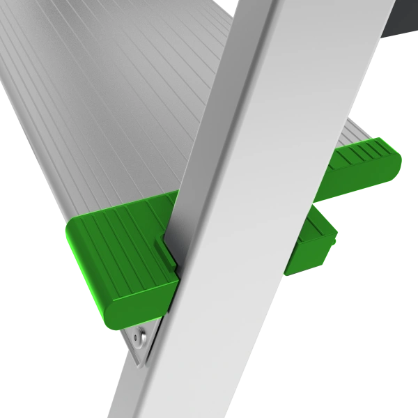 Стремянка алюминиевая двухсторонняя 2x4 ступени 130 мм площадка 260 мм NV 2127 Новая высота 2127204
