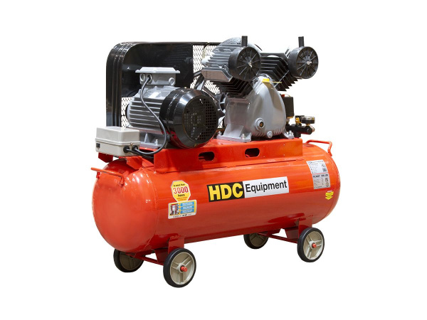 Компрессор HDC HD-A103 (600 л/мин, 10 атм, ременной, масляный, ресив. 100 л, 380 В, 3.30 кВт)