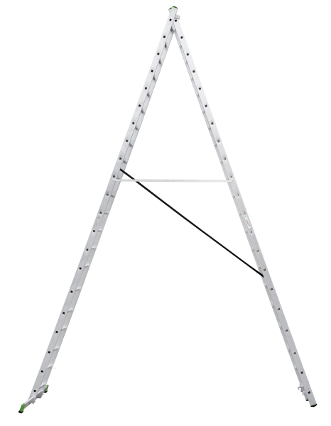 Лестница алюминиевая двухсекционная 2x21 ступеней NV2220 Новая высота 2220221