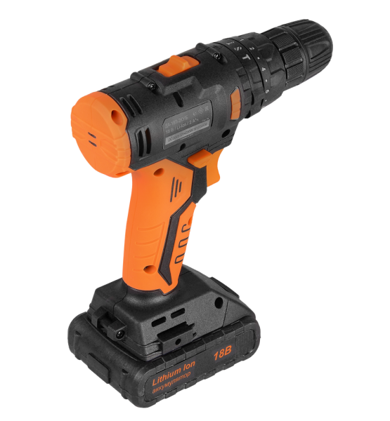 Дрель-шуруповерт аккумуляторная ДА-18Л-2КУ/Б (2,0 А/ч) (бесщеточный двигатель) Вихрь