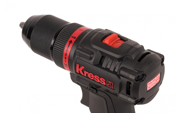 Дрель-шуруповерт аккумуляторная бесщеточная Kress KUA71 20В 60Нм 4Ач х 2 ЗУ 6А кейс