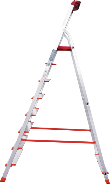 Стремянка профессиональная алюминиевая 8 ступеней 130 мм органайзер NV3118 Новая высота 3118108