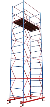 Вышка-тура ВСП стальная 1+4 высота до помоста 5 м площадка 1,0x2 м