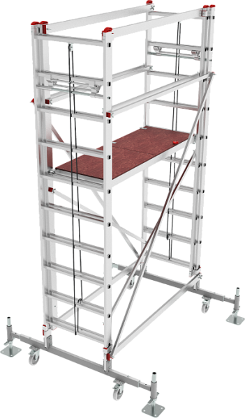 Вышка-тура профессиональная телескопическая тросовая NV3480 Новая высота 3480410